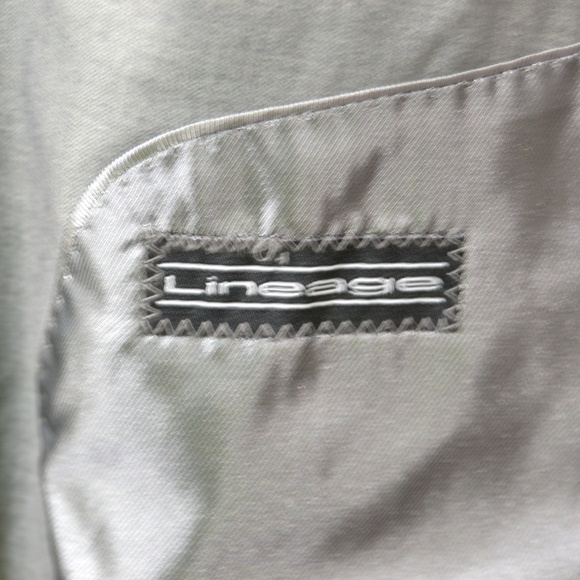 Lineage 44R Sport Coat Blazer Suit Jacket Gray Pol - Picture 7 of 8